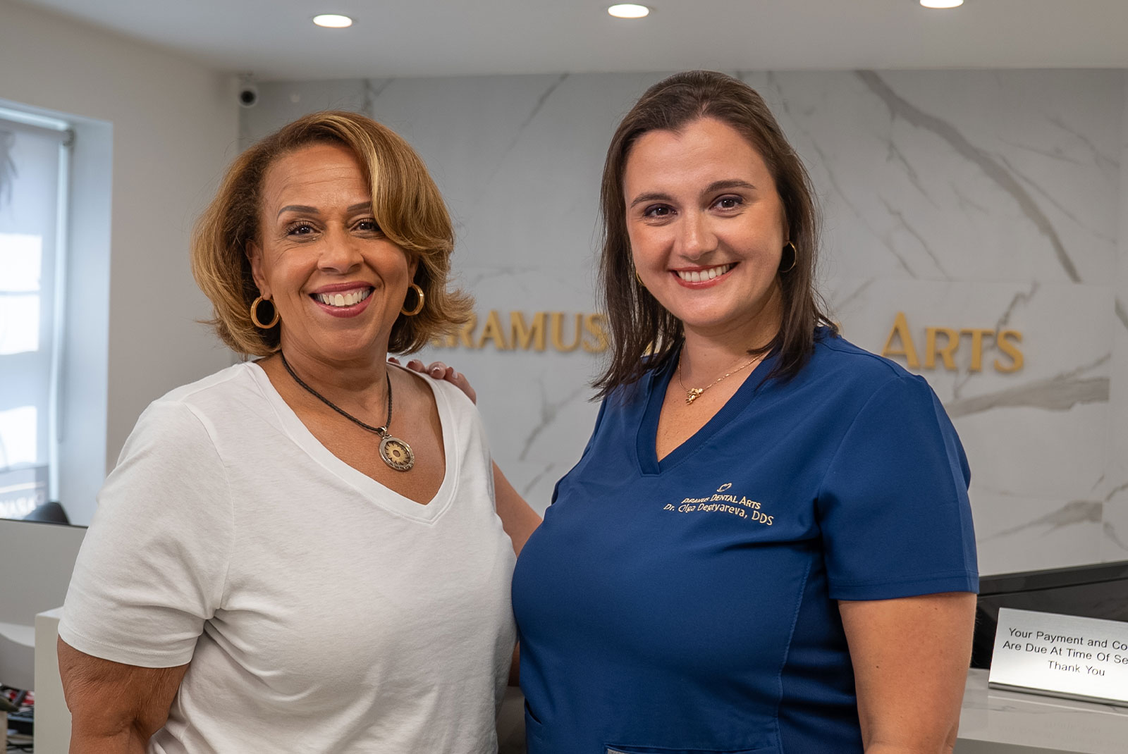 Paramus Dental Arts doctors at reception